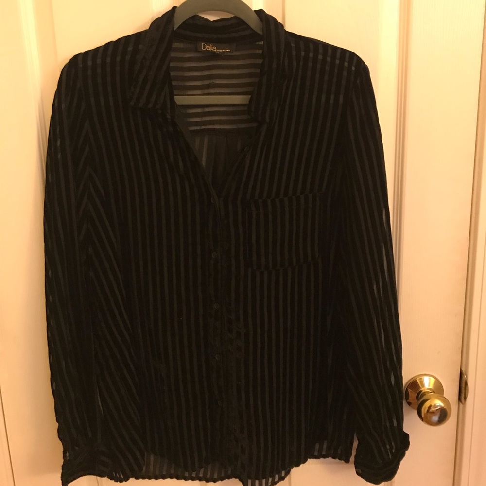 Black Sheer Blouse